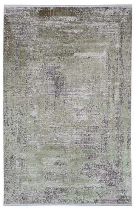 Covor modern impunator gri verde|Covoare elegante premium [1]