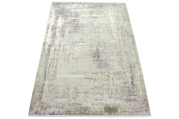 Covor modern impunator gri verde|Covoare elegante premium [2]