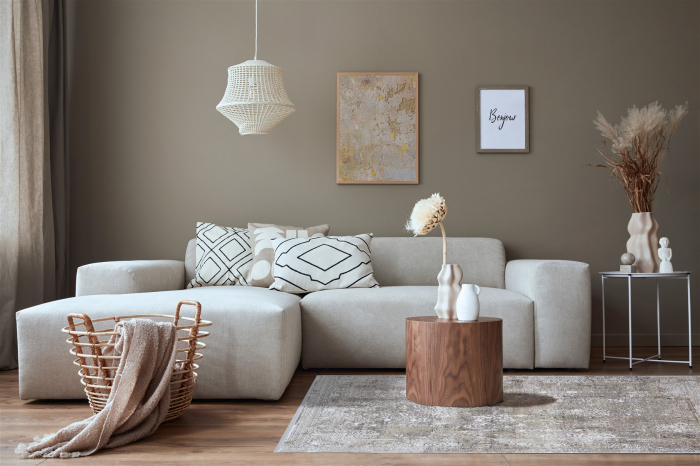 Covor modern versatil gri verde|Covoare premium contemporane [8]