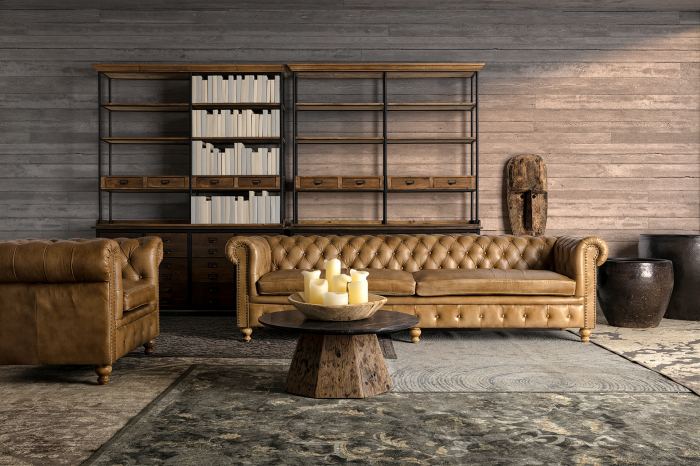Covor albastru colonial vascoza|Covoare artizanale premium [7]