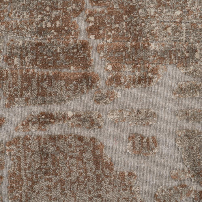 Covor din viscoză în tonuri naturale cu model abstract și efect de relief [6]