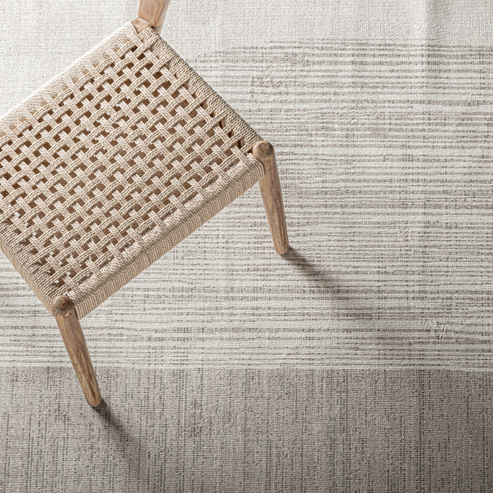 Covor dreptunghiular bej cu design geometric liniar – echilibru decorativ [4]