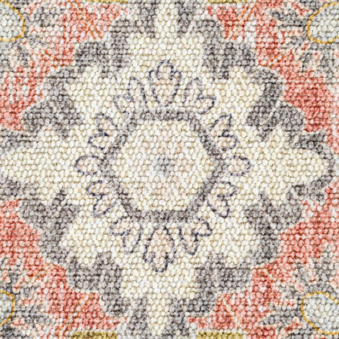 Covor dreptunghiular crem cu model floral clasic 160x230 cm [6]