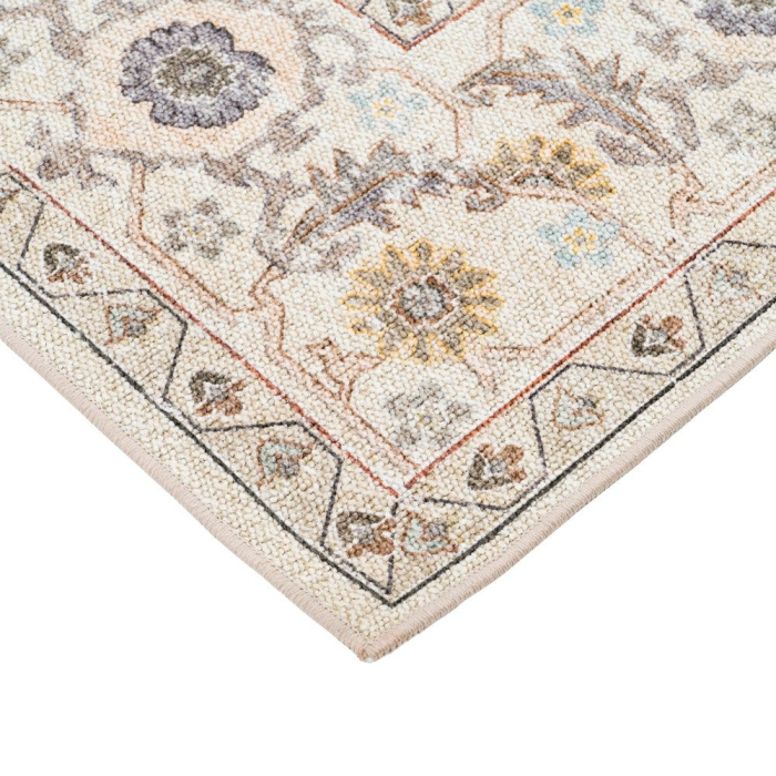 Covor dreptunghiular crem cu model floral clasic 200x300 cm [2]