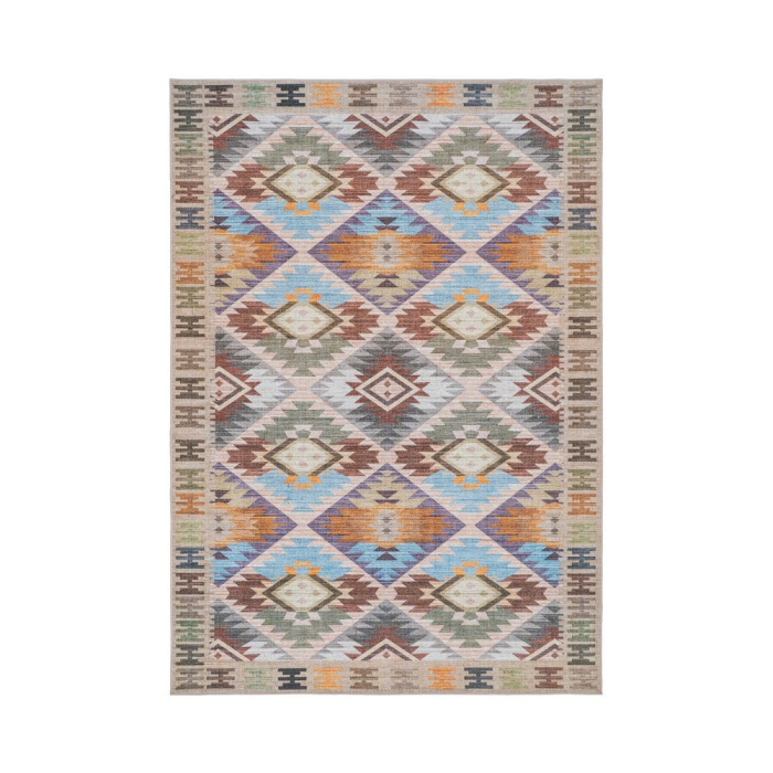 Covor dreptunghiular cu model etnic geometric multicolor Abasí 160x230 cm [2]