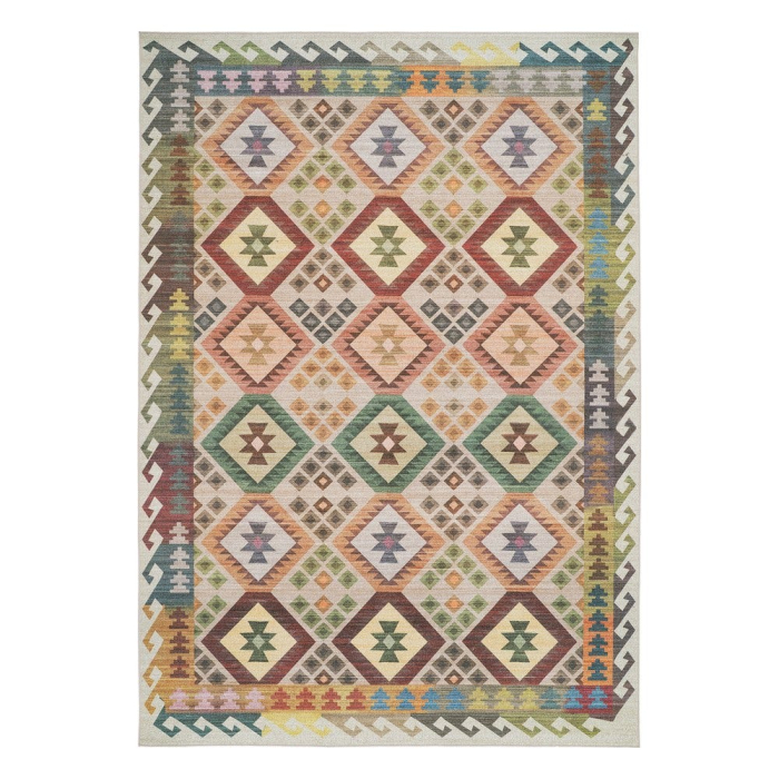 Covor dreptunghiular cu model etnic multicolor Abasí 200x300 cm [7]