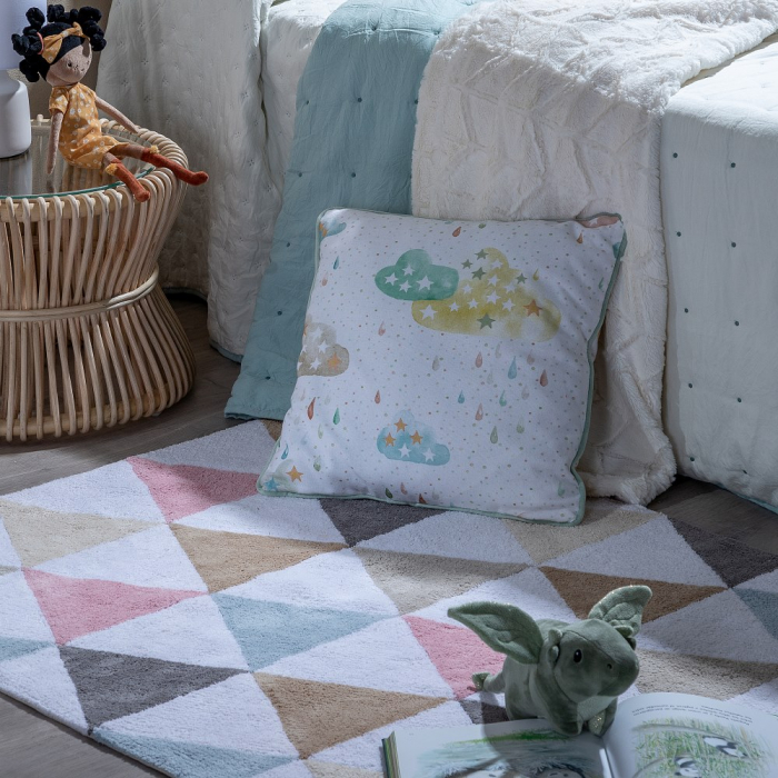 Covor dreptunghiular bumbac geometric|Covoare elegante pentru interioare stilate [2]