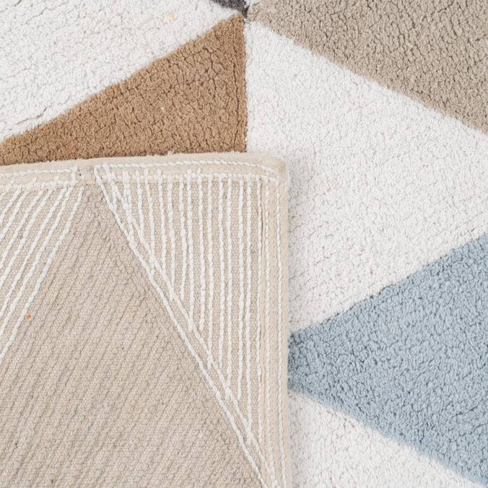 Covor dreptunghiular bumbac model geometric|Covoare elegante pentru spatii moderne [4]