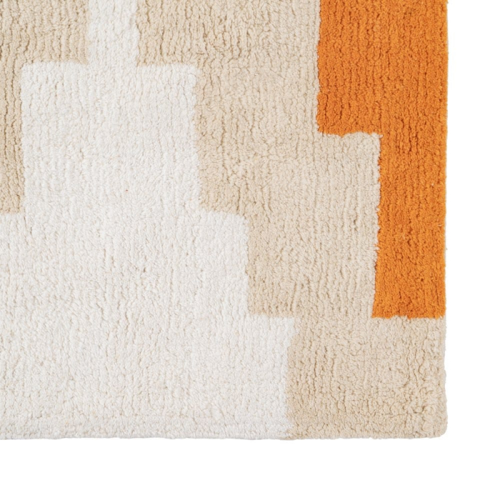 Covor dreptunghiular bumbac Azteca 160x120|Covoare moderne pentru decor boho [2]