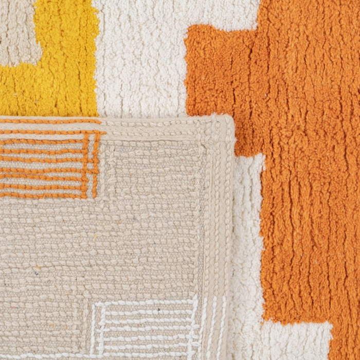 Covor dreptunghiular bumbac Azteca 160x120|Covoare moderne pentru decor boho [4]