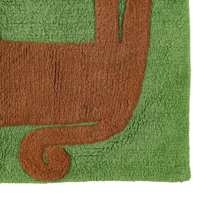 Covor dreptunghiular verde bumbac|Covoare confortabile pentru camere de copii [2]