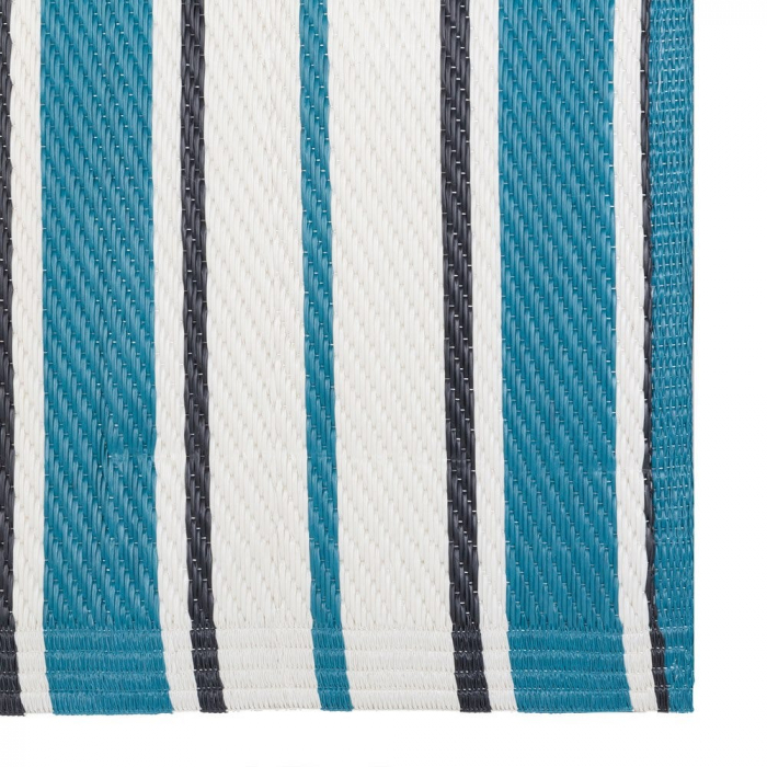 Covor Milos 180x270 – dungi alb-albastru, stil marin pentru exterior larg [2]