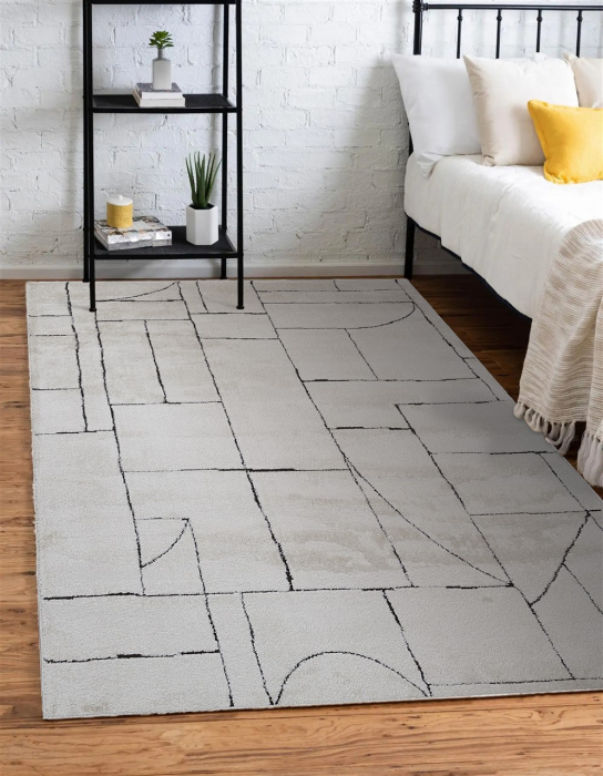 Covor modern geometric alb|Covoare moderne premium [8]