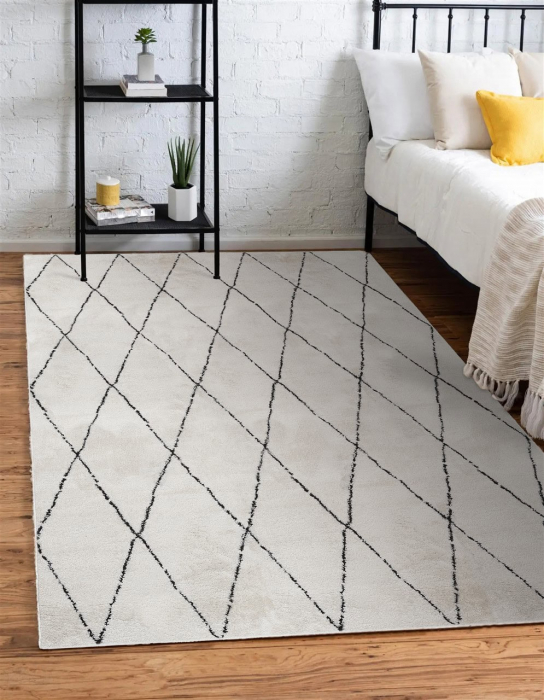 Covor modern geometric alb|Covoare moderne premium [8]
