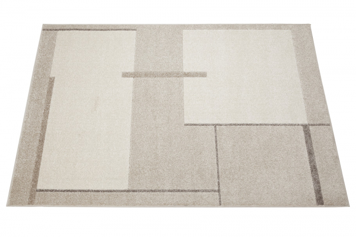 Covor modern geometric bej ivory|Covoare moderne premium [2]