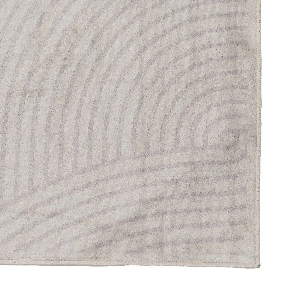 Covor Geometric Bej-Lila | Covoare Statement Elegante [4]