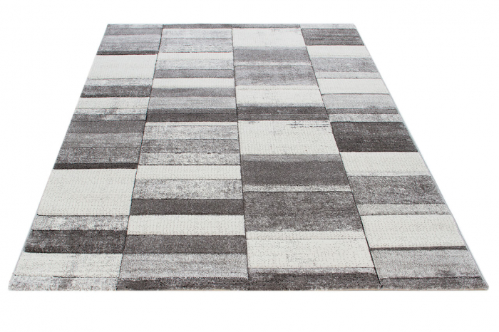 Covor geometric contemporan gri-alb|Covoare moderne premium [2]