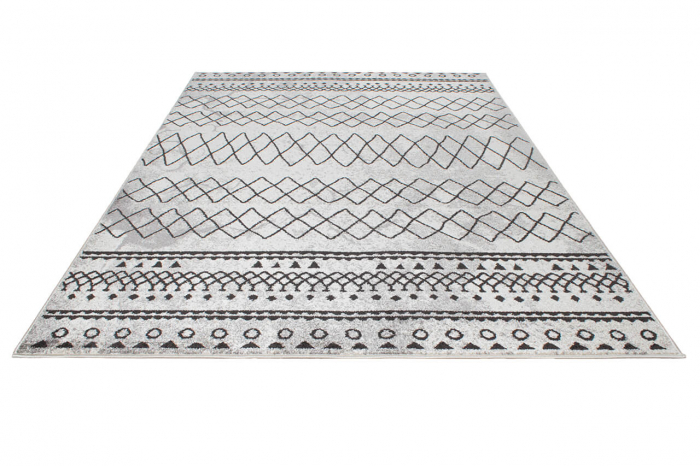 Covor geometric gri modern|Covoare contemporane design [4]