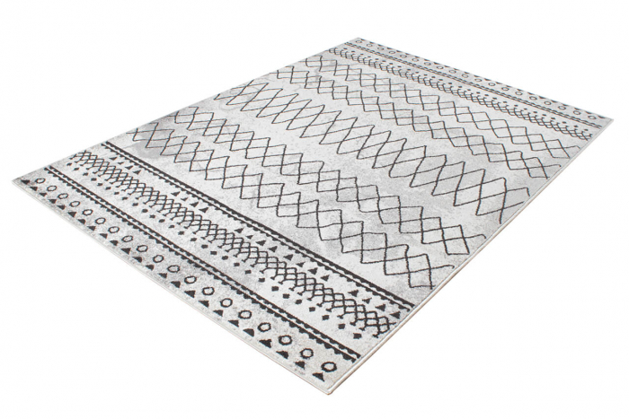 Covor geometric gri modern|Covoare contemporane design [2]