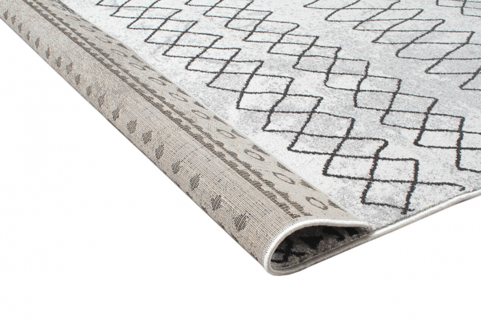 Covor geometric gri modern|Covoare contemporane design [6]