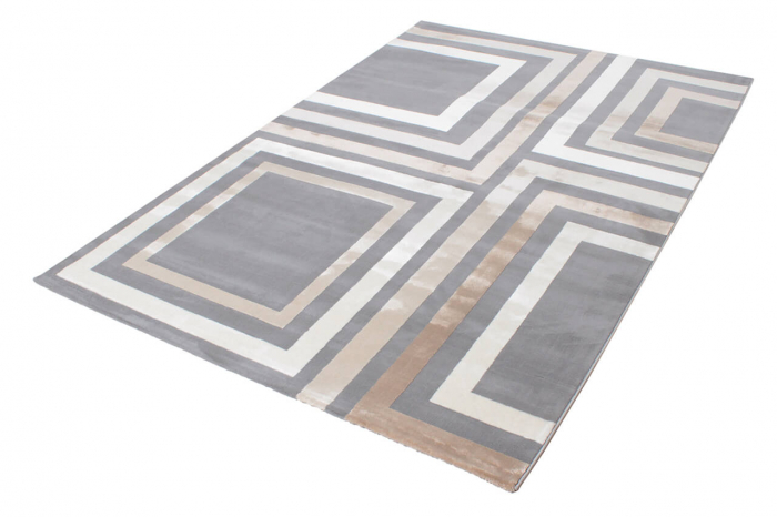 Covor modern geometric gri|Covoare contemporane premium [2]