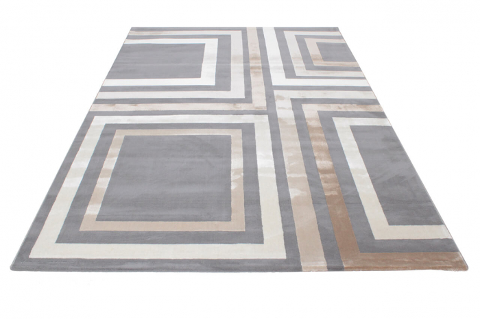 Covor modern geometric gri|Covoare contemporane premium [4]
