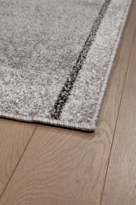 Covor modern geometric gri rosu|Covoare moderne premium [6]