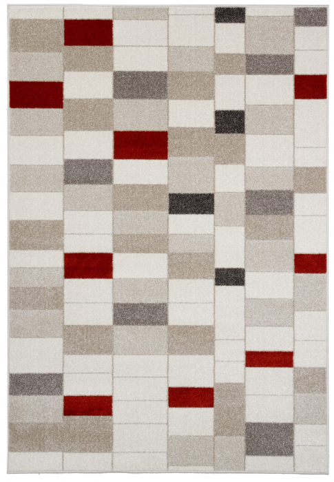Covor modern geometric ivory|Covoare moderne premium [1]