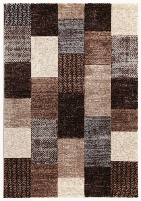Covor geometric Ray maro-bej mare|Covoare moderne spatioase [1]