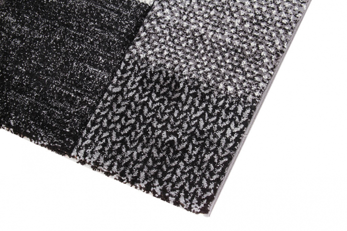 Covor geometric Ray negru-gri mic|Covoare moderne pentru hol [2]