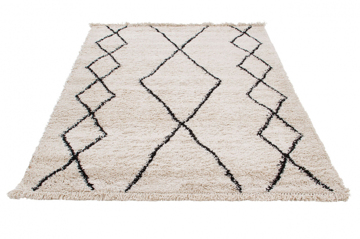 Covor berber geometric alb|Covoare moderne premium [2]