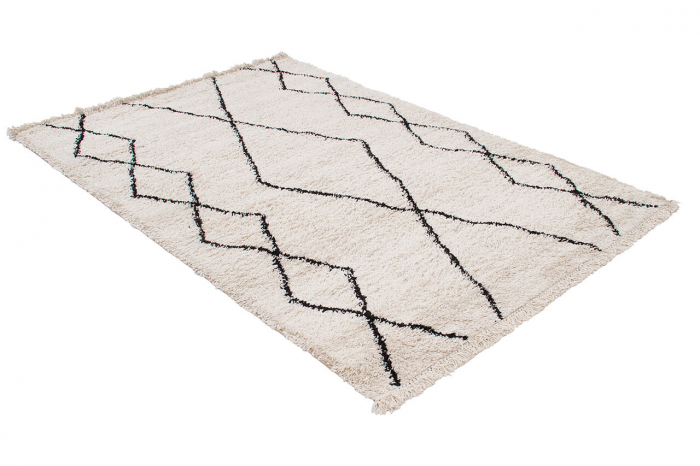 Covor berber geometric alb|Covoare moderne premium [3]