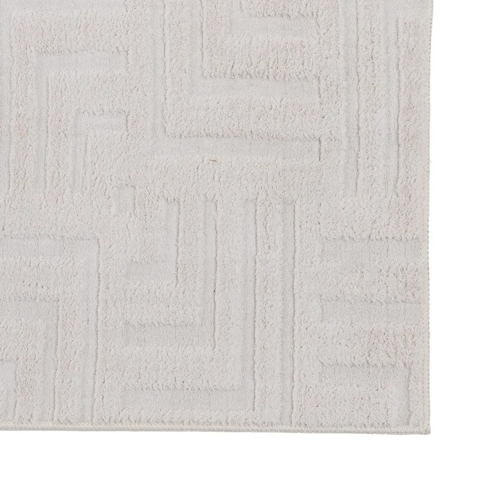 Covor geometric crem mare | Covoare pentru spatii ample [6]