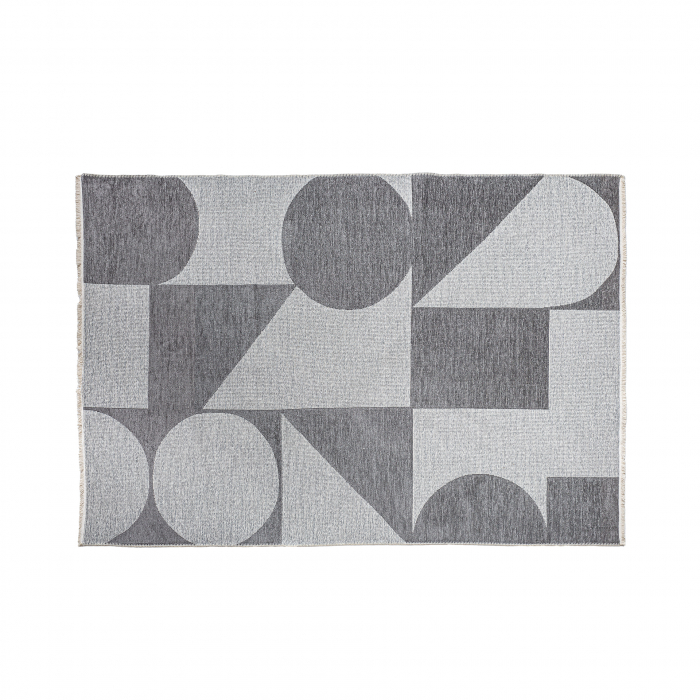 Covor geometric gri|Covoare birou moderne [1]