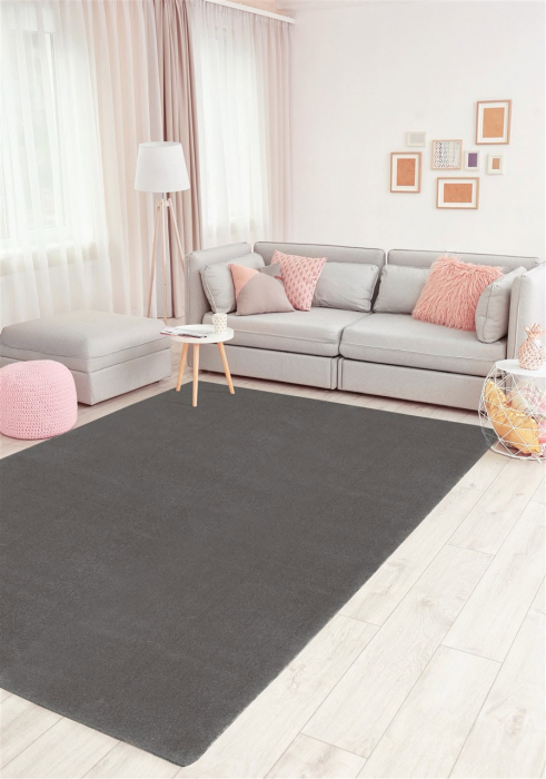 Covor modern minimalist gri inchis|Covoare moderne premium [7]
