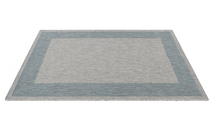 Covor modern geometric albastru-gri|Covoare versatile premium [4]