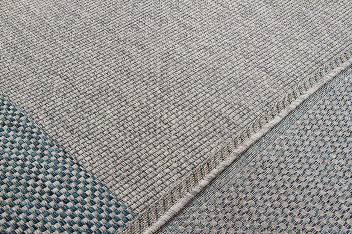 Covor modern geometric albastru-gri|Covoare versatile premium [7]