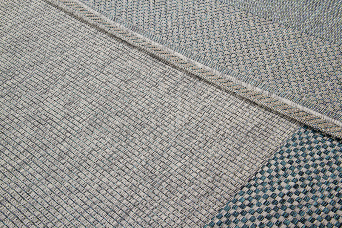 Covor modern geometric albastru-gri|Covoare versatile premium [8]