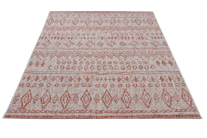 Covor etnic modern teracota|Covoare versatile premium [2]