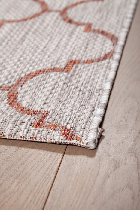 Covor rustic modern teracota|Covoare versatile premium [4]