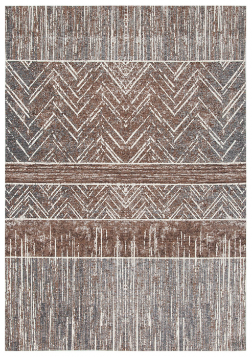 Covor vintage modern maro-alb|Covoare elegante premium [1]