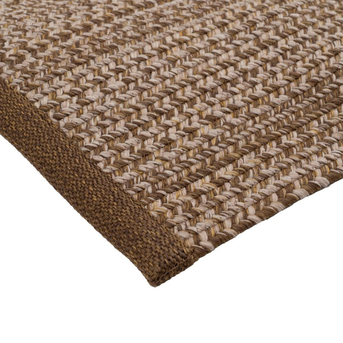 Covor maro pentru interior și exterior cu aspect natural și textură țesută [2]