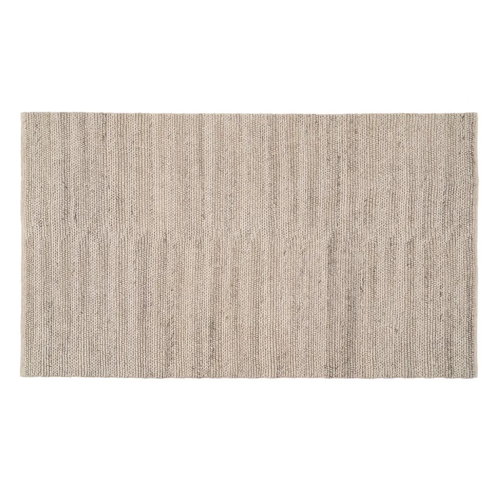 Taupe covor statement lana bumbac mare - Covoare elegante [1]
