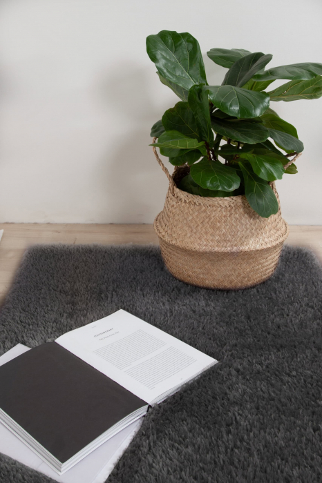 Covor modern minimalist antracit|Covoare ecologice premium [3]