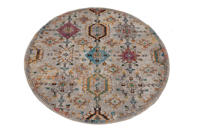 Covor oriental tribal bej multicolor|Covoare versatile premium [2]