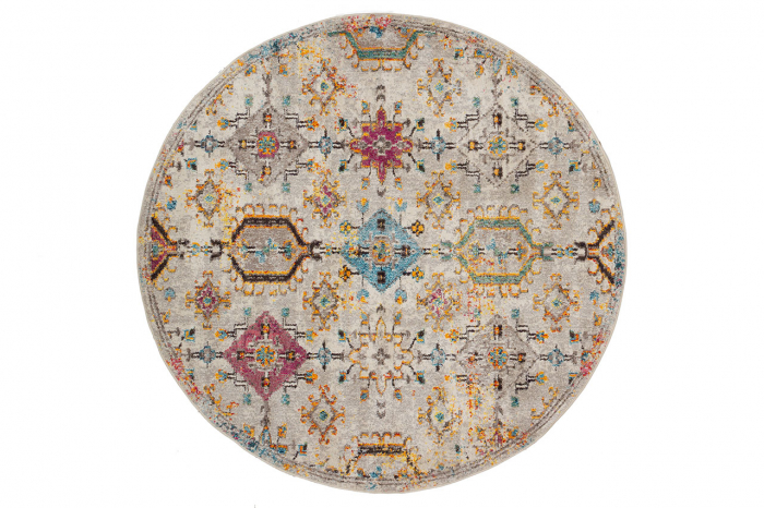Covor oriental tribal bej multicolor|Covoare versatile premium [1]