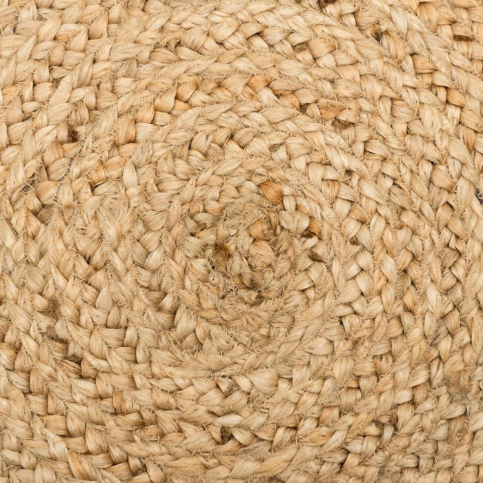 Covor Rotund din Iuta Natural | Covoare Rustice Decorative [4]
