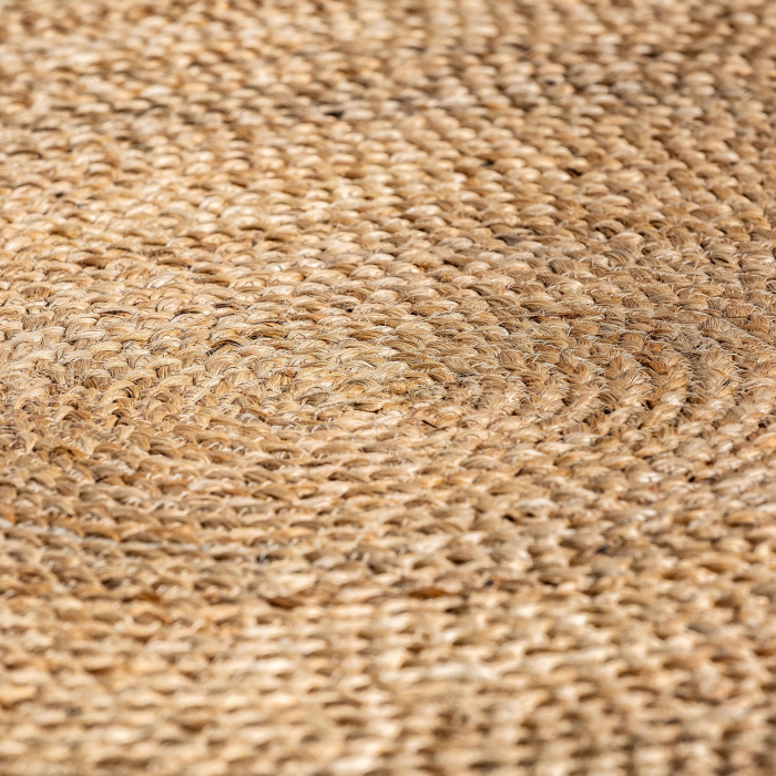 Covor rotund din iută naturală [7]