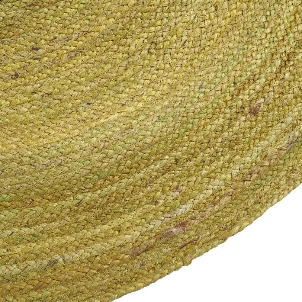 Covor rotund verde iuta | Covoare artizanale eco-friendly [4]