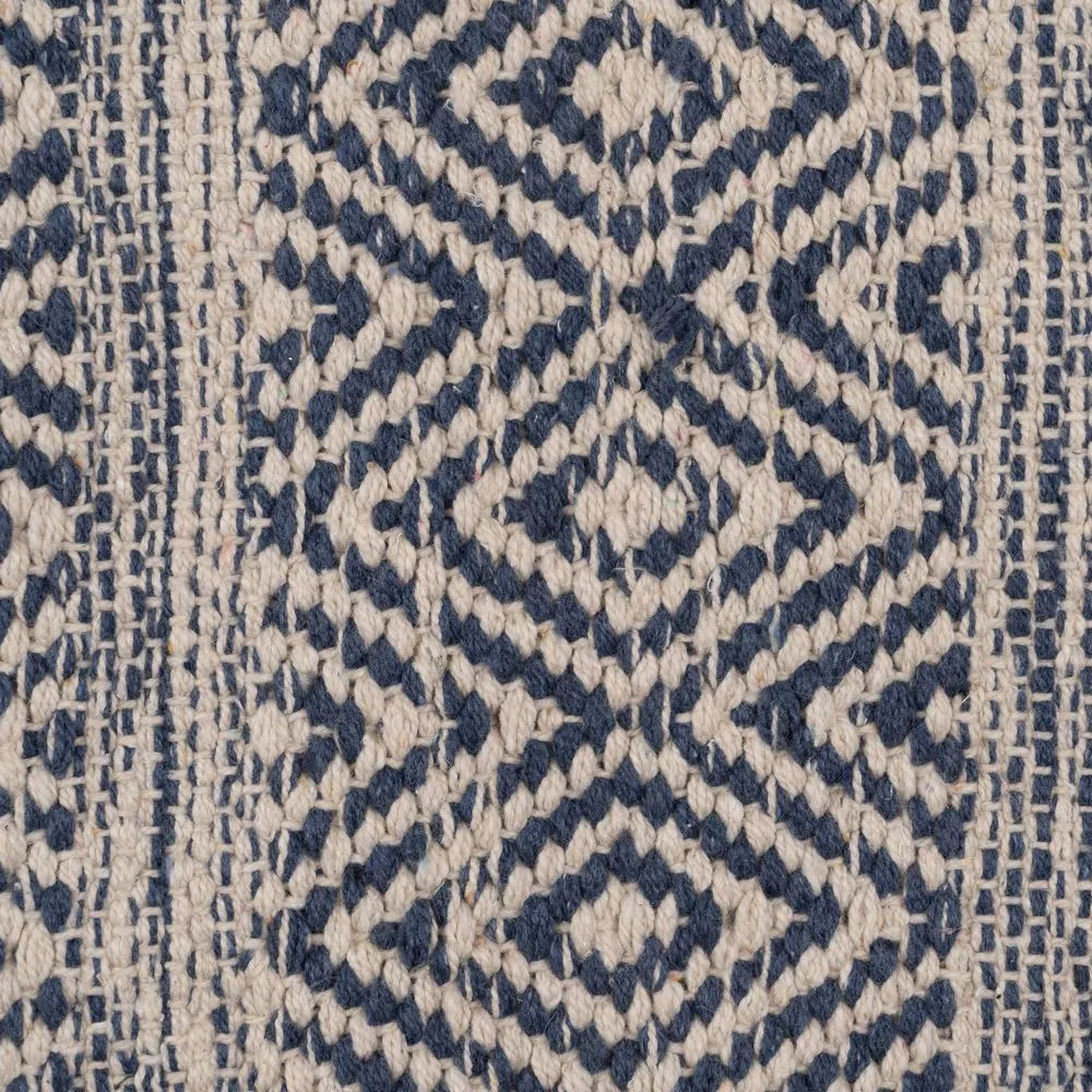 Covor rustic albastru-alb 120x180 cm | Covoare decorative [3]